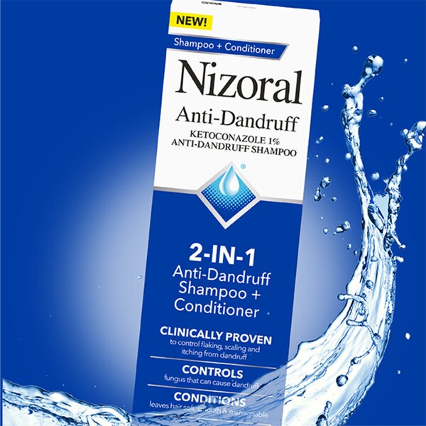 Nizoral Anti-Dandruff 2-in-1 Shampoo & Conditioner with 1% Ketoconazole, 14 OZ