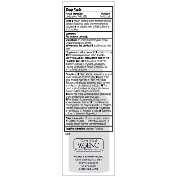 FungiNail Maximum Strength Anti-Fungal Liquid, 1 FL OZ