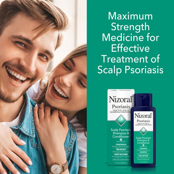 Nizoral Psoriasis 2-in-1 Shampoo & Conditioner with 3% Salicylic Acid, 11 OZ