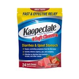 Kaopectate Anti-Diarrheal & Upset Stomach Reliever Soft Chews, Strawberry, 24 CT, thumbnail image