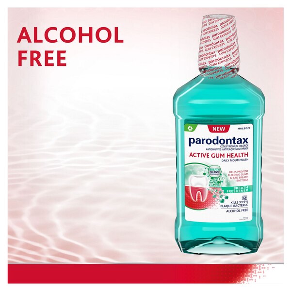 Parodontax Active Gum Health Mouthwash, Breath Freshner, 33.8 OZ