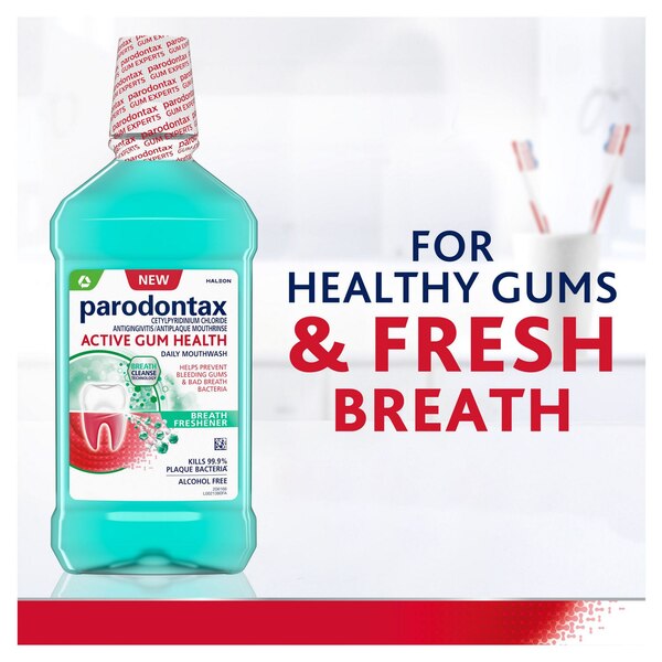 Parodontax Active Gum Health Mouthwash, Breath Freshner, 33.8 OZ