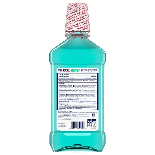 Parodontax Active Gum Health Mouthwash, Breath Freshner, 33.8 OZ