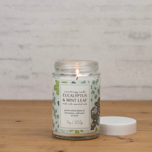 Northern Lights Aromatherapy Candle, Eucalyptus & Mint, 9 oz
