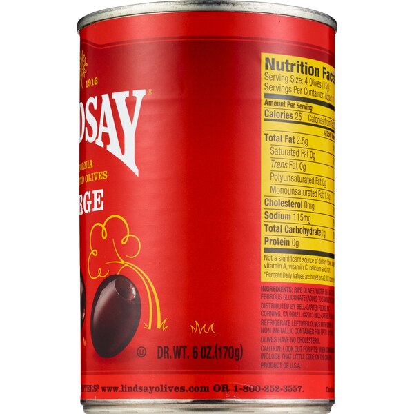 Lindsay Large California Ripe Pitted Olives