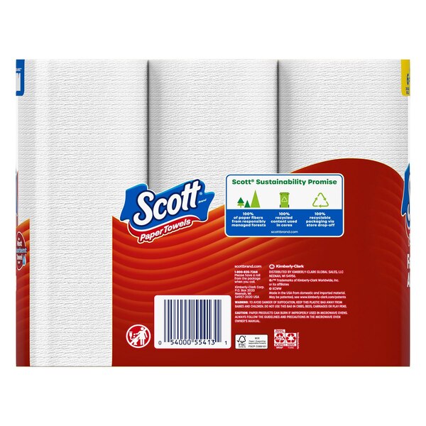 Scott Paper Towels, 6 Double Rolls