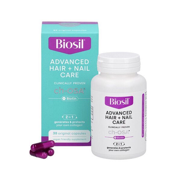 Biosil Advanced Hair & Nails with Biotin Capsules, 30 CT