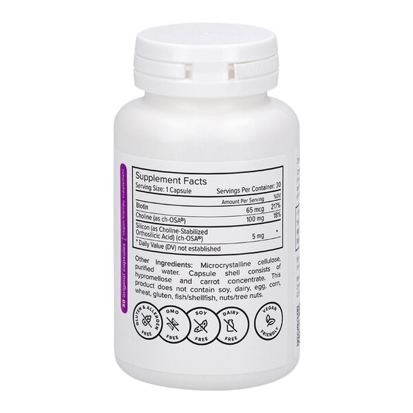 Biosil Advanced Hair & Nails with Biotin Capsules, 30 CT