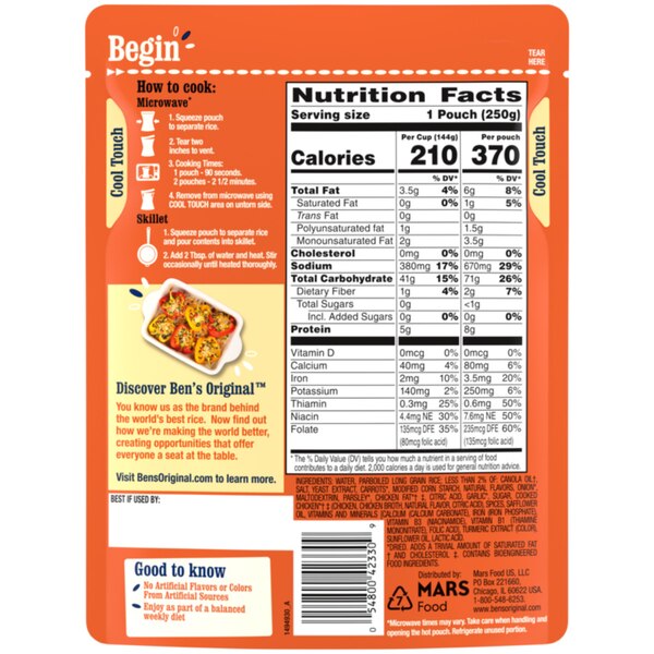 Ben's Original Roasted Chicken Ready Rice, 8.8 oz