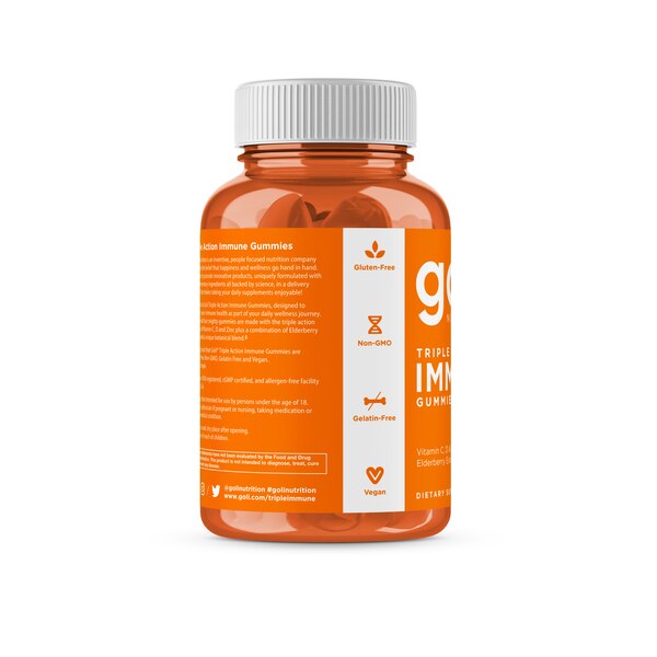 Goli Nutrition Triple Action Immune Gummies, 60 CT