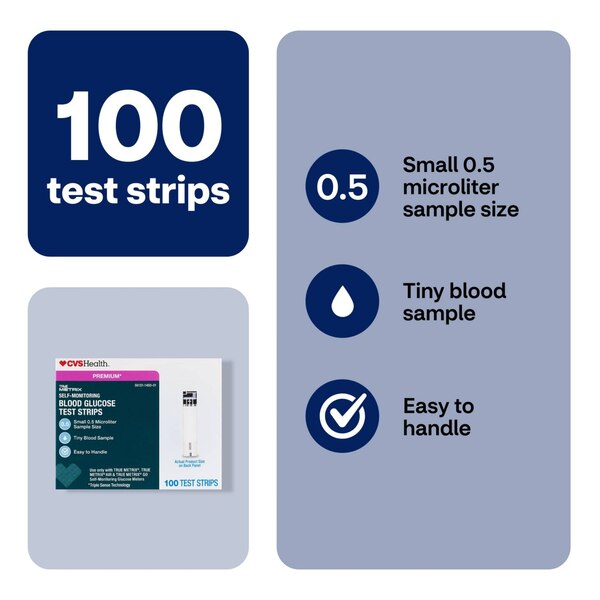 CVS Health True Metrix Self Monitoring Blood Glucose Test Strips