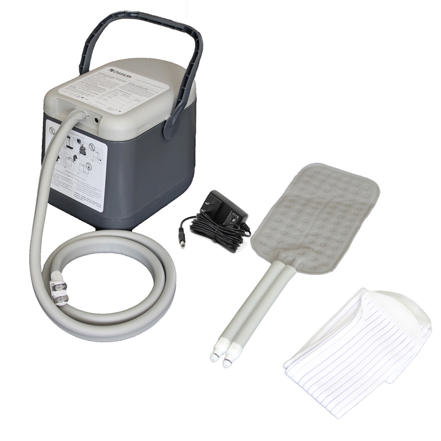 Ossur Cold Rush Cold Therapy Compact Device with Rectangular Pad, Small