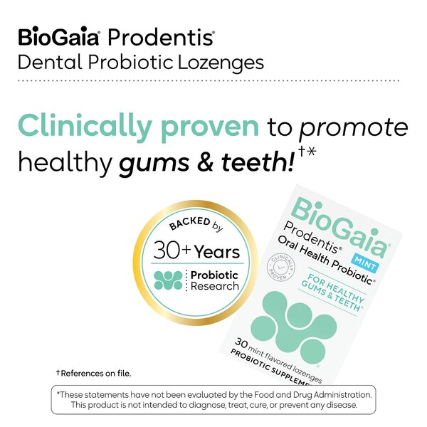 BioGaia Prodentis Oral Health Probiotic, Mint, 30 CT