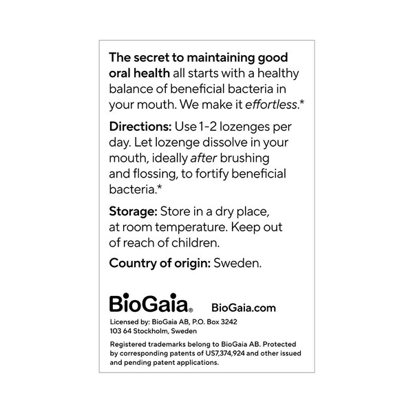 BioGaia Prodentis Oral Health Probiotic, Mint, 30 CT