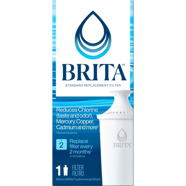 Brita Standard Water Filters for Pitchers and Dispensers, BPA Free