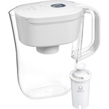 Brita Small 6 Cup Denali Water Filter Pitcher with 1 Brita Standard Filter, White, thumbnail image