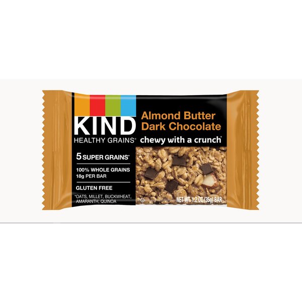 KIND Snacks Granola Bar, Almond Butter Dark Chocolate, 5ct