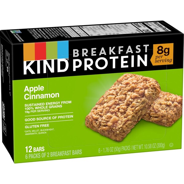 Kind, Snacks Breakfast Protein Apple Cinnamon 1.76 oz
