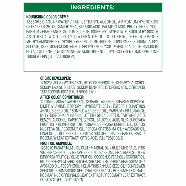 Garnier Nutrisse Nourishing Permanent Hair Color Creme