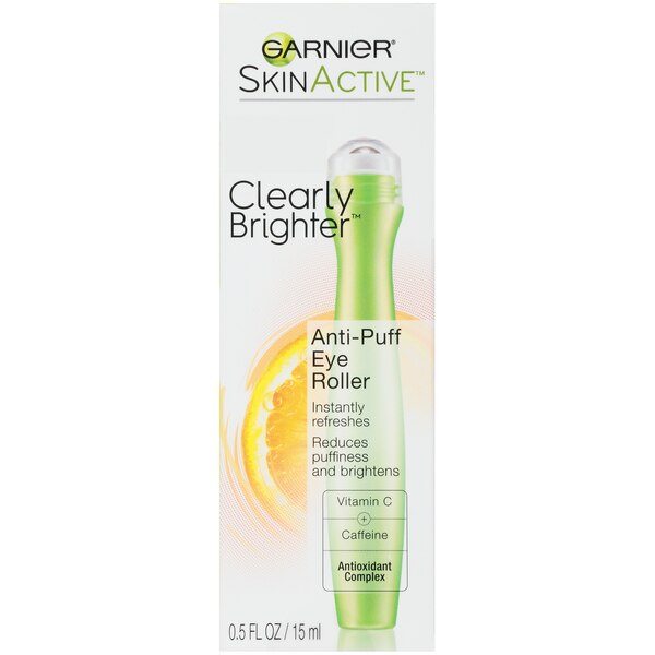 Garnier Skin Active Clearly Brighter Anti-Puff Eye Roller, 0.5 OZ