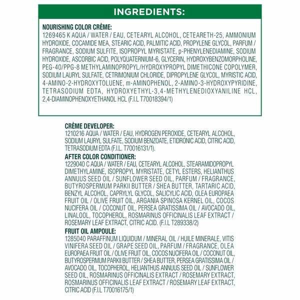 Garnier Nutrisse Nourishing Permanent Hair Color Creme
