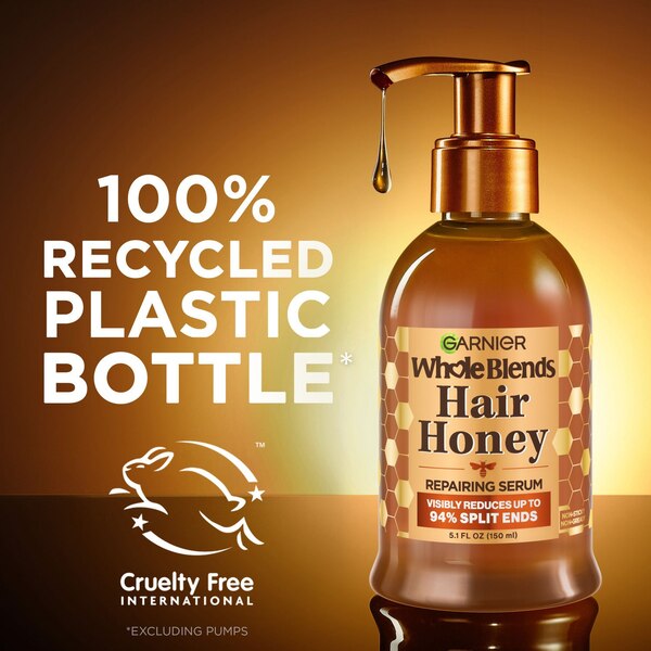 Garnier Whole Blends Honey Treasures Hair Honey Repairing Serum, 5.1 OZ