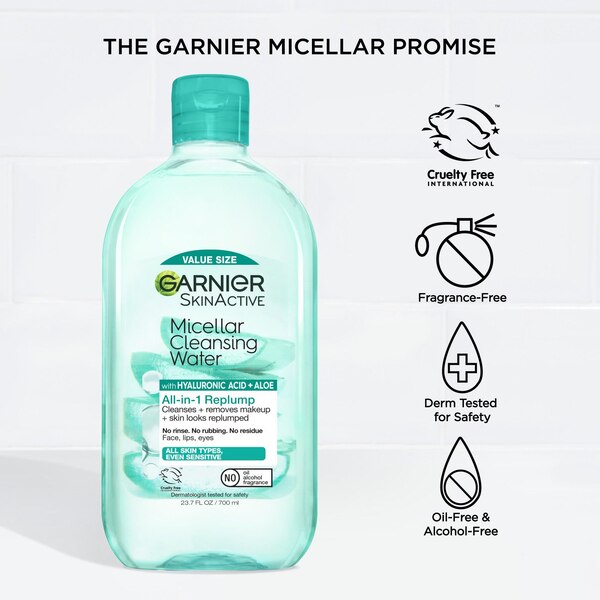 Garnier SkinActive Micellar Hyaluronic Acid Replumping Cleansing Water