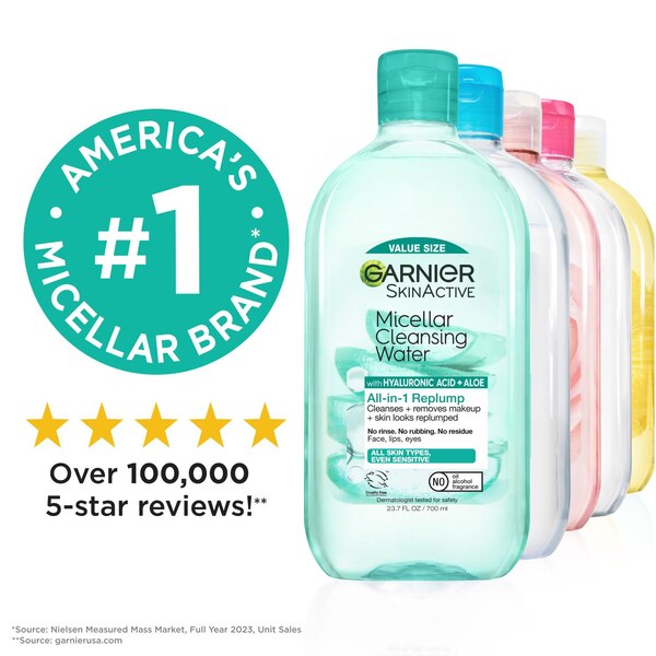Garnier SkinActive Micellar Hyaluronic Acid Replumping Cleansing Water