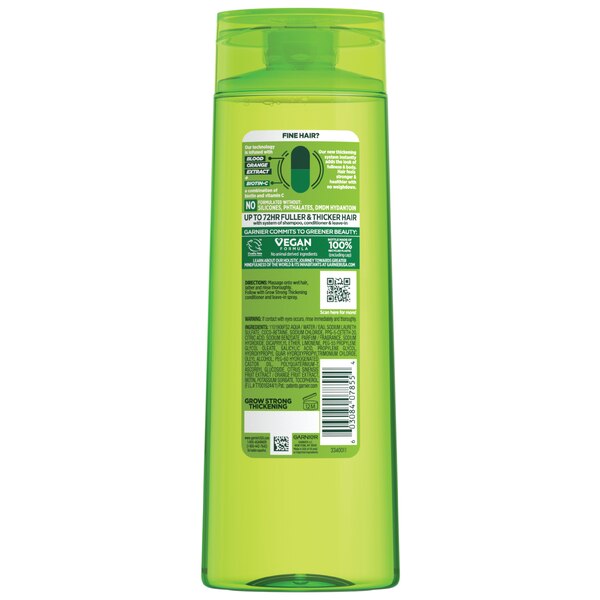 Garnier Fructis Grow Strong Thickening Shampoo, 12.5 OZ