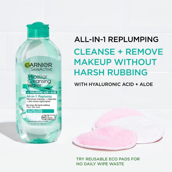Garnier SkinActive Micellar Hyaluronic Acid Replumping Cleansing Water