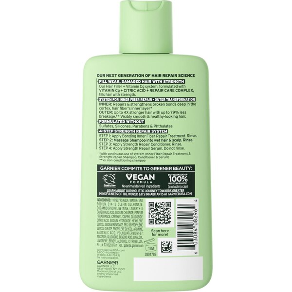 Garnier Fructis Hair Filler Vitamin Cg Strength Repair Shampoo, 10.1 OZ
