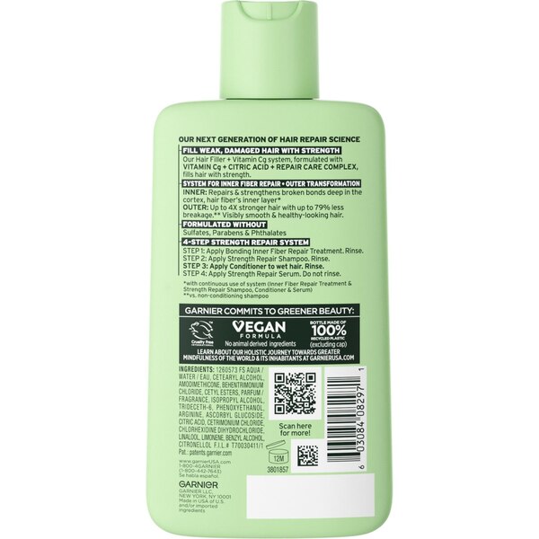 Garnier Fructis Hair Filler Vitamin Cg Strength Repair Conditioner, 10.1 OZ