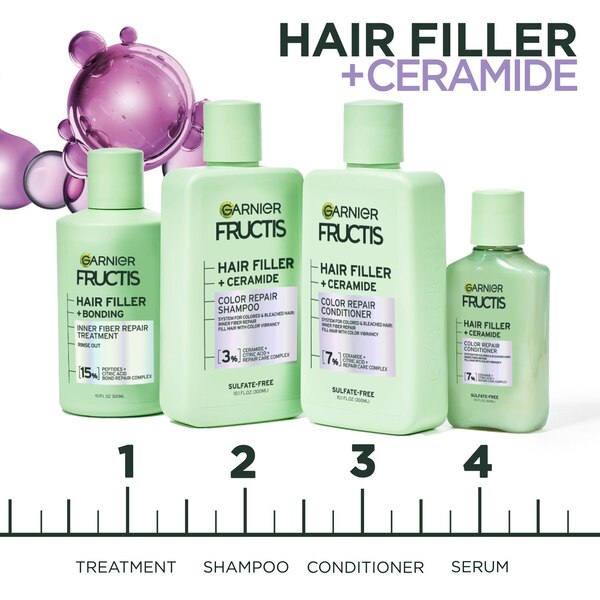 Garnier Fructis Hair Filler Ceramide Color Repair Conditioner, 10.1 OZ