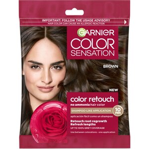 Garnier Color Sensation Color Retouch Demi-Permanent Hair Color, Black, Darkest Brown, Brown, Light Brown, Red
