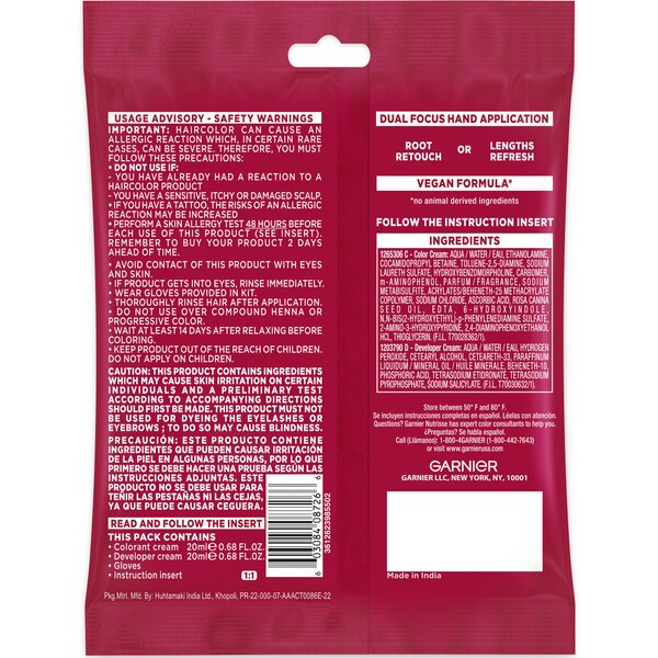 Garnier Color Sensation Color Retouch Demi-Permanent Hair Color