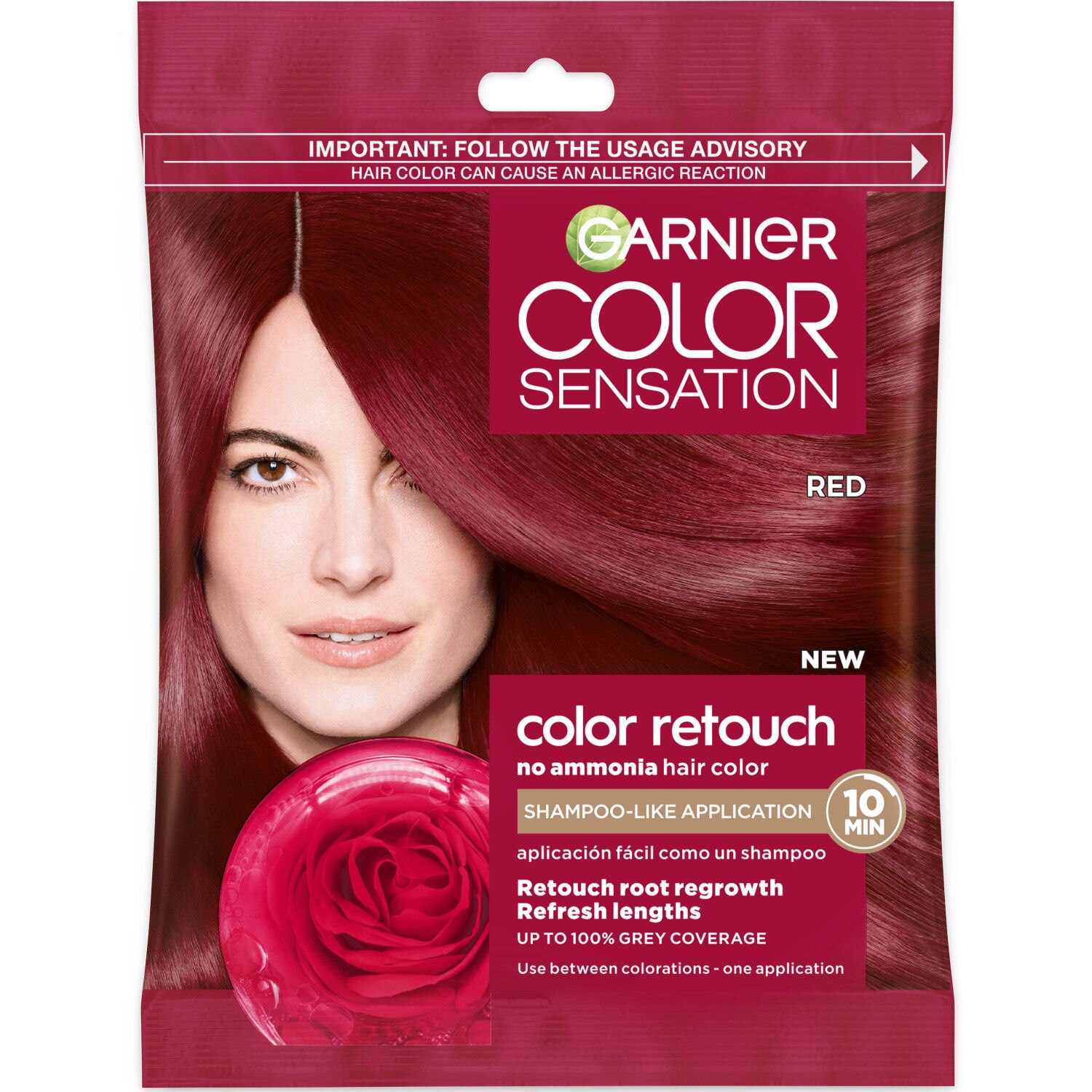 Garnier Color Sensation Color Retouch Demi-Permanent Hair Color, Red