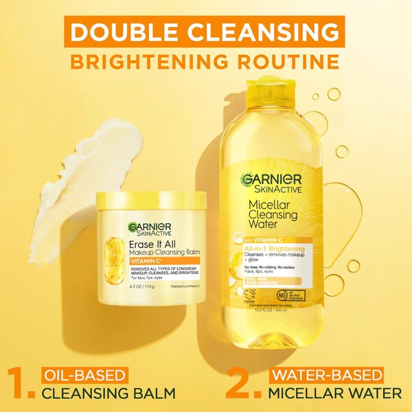 Garnier SkinActive Erase It All Makeup Cleansing Balm with Vitamin C, 4.2 OZ