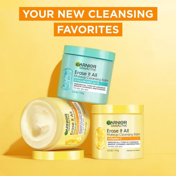 Garnier SkinActive Erase It All Makeup Cleansing Balm with Vitamin C, 4.2 OZ