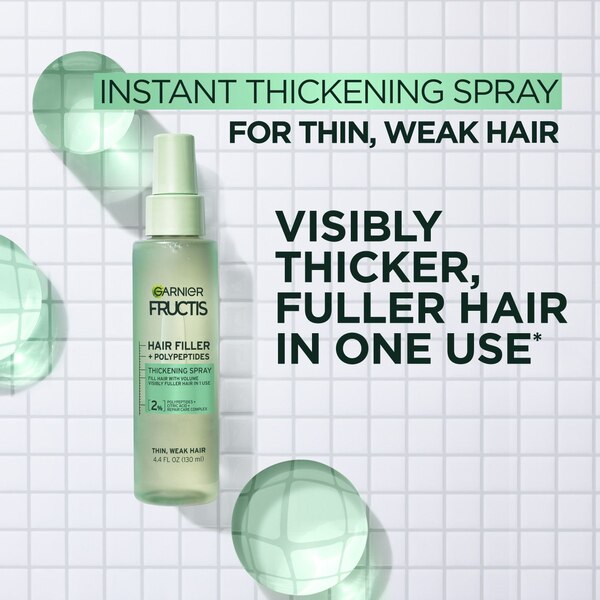 Garnier Fructis Hair Filler + Polypeptides Thickening Spray, 4.4 OZ