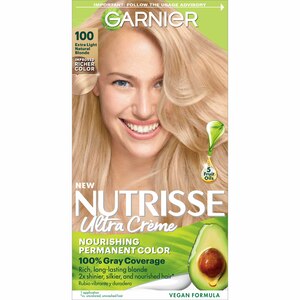 Garnier Nutrisse Nourishing Permanent Hair Color Creme, 100 Extra Light Natural Blonde, 80 Medium Natural Blonde, 73 Dark Golden Blonde, 63 Light Golden Brown, 61 Light Ash Brown, 60 Light Natural Brown, 53 Medium Golden Brown, 10 Black, 82 Pearly Blonde, 452 Dark Reddish Brown, 111 Extra Light Ash Blonde, 93 Light Golden Blonde, 20 Soft Black, 42 Deep Burgundy, 12 Natural Blue Black, 415 Soft Mahogany Dark Brown, 51 Medium Ash Brown, 33 Darkest Golden Brown, 434 Deep Chestnut Brown, 43 Dark Golden Brown, 70 Dark Natural Blonde, 66 True Red, 56 Medium Reddish Brown, 50 Medium Brown, 40 Dark Brown, 30 Darkest Brown, 535 Medium Gold Mahogany Brown, 811 Medium Extra Ash Blonde, 11 Blackest Black