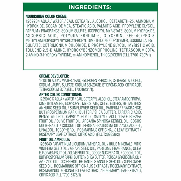 Garnier Nutrisse Nourishing Permanent Hair Color Creme
