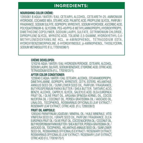 Garnier Nutrisse Nourishing Permanent Hair Color Creme