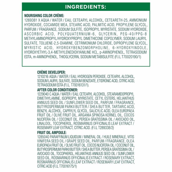 Garnier Nutrisse Nourishing Permanent Hair Color Creme
