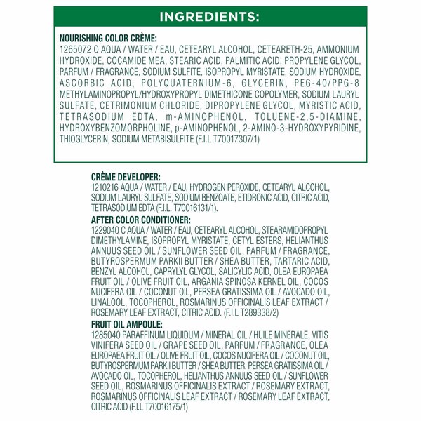 Garnier Nutrisse Nourishing Permanent Hair Color Creme