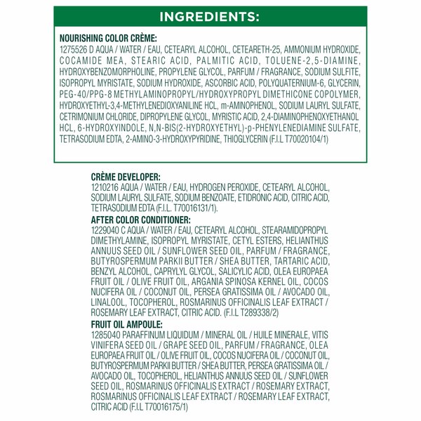 Garnier Nutrisse Nourishing Permanent Hair Color Creme
