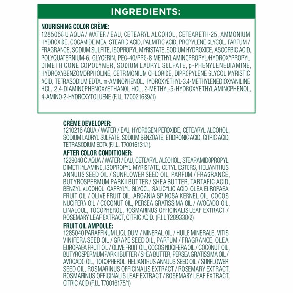 Garnier Nutrisse Nourishing Permanent Hair Color Creme