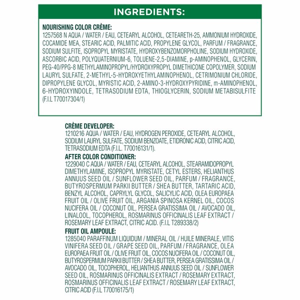 Garnier Nutrisse Nourishing Permanent Hair Color Creme