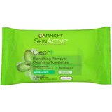 Garnier SkinActive Clean+ Refreshing Remover Cleansing Towelettes, 25/Pack, thumbnail image
