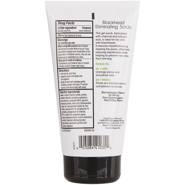 Garnier SkinActive Charcoal Blackhead Acne Treatment Scrub, 5 OZ