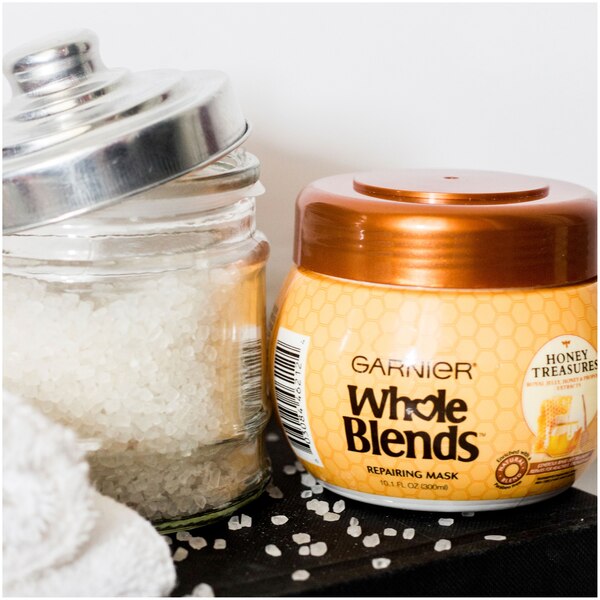 Garnier Whole Blends Honey Treasures Repairing Mask, 10.1 OZ